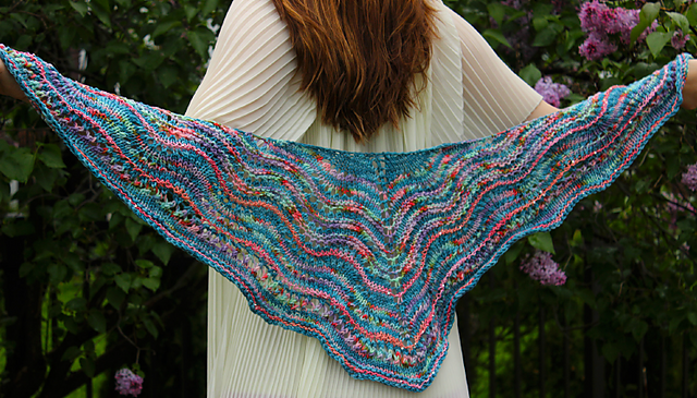 Wavy Garden Shawl