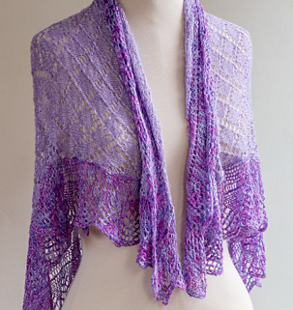 Lacy Silk Coverlet/ Shawl