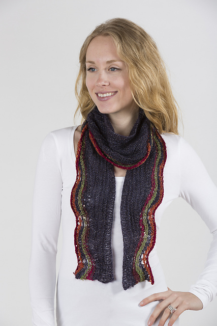 Indigo Crescent Scarf