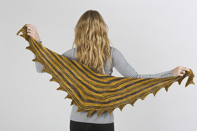 Two Color Pinwheel Shawl