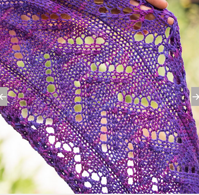 Ravelry Flower Lace Scarf Kit pattern by Iris Schreier