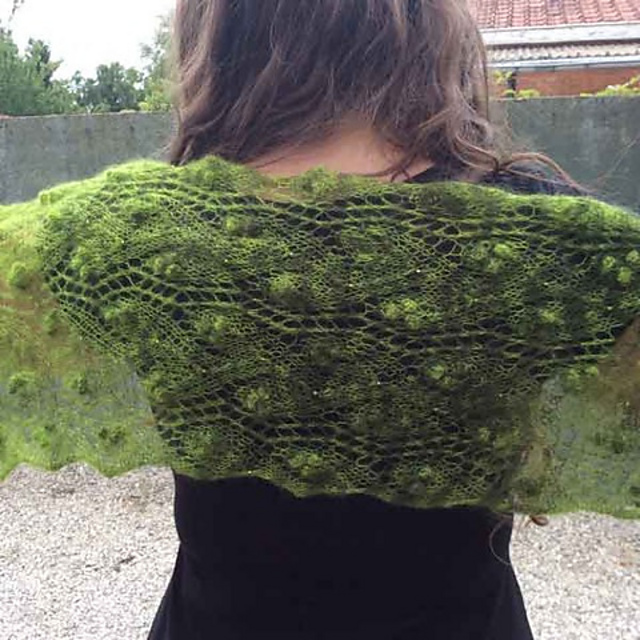 Silk Mohair Lace Nupp Shawl