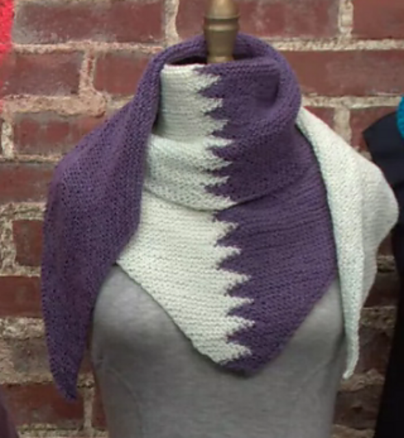 Ravelry: Interlocking Triangles Shawl pattern by Iris Schreier