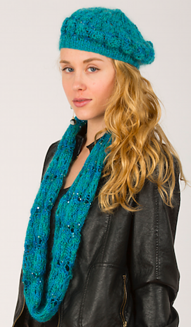 Squishy Sparkly Cowl and Hat