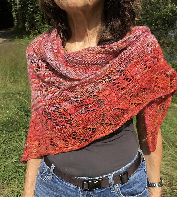 Scarlet Maples Shawl