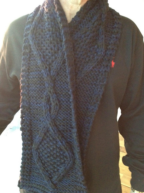 Birthday Cable Scarf F268