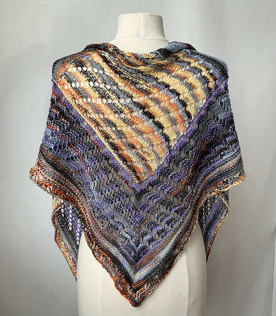 Fire and Ice Shawl