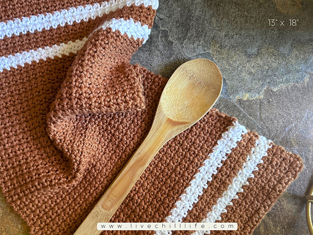 Coastal stripe towel