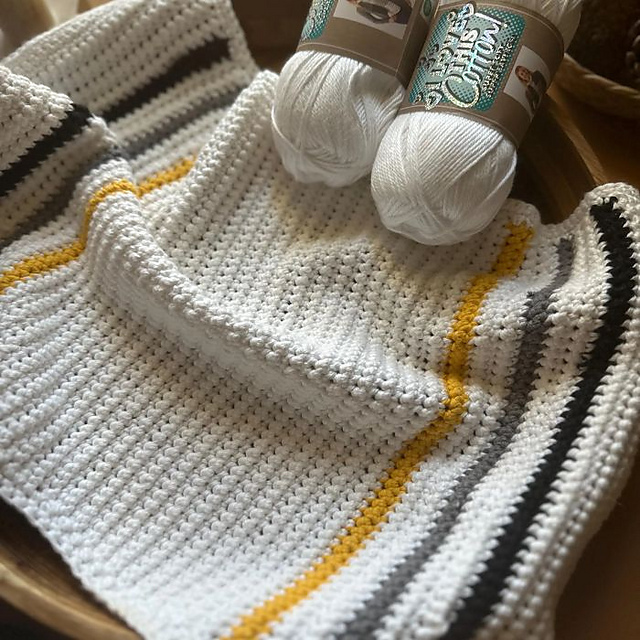 Farmhouse striped dishtowel