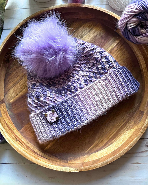 Violet spiral hat