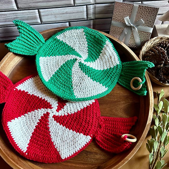 Peppermint Potholders