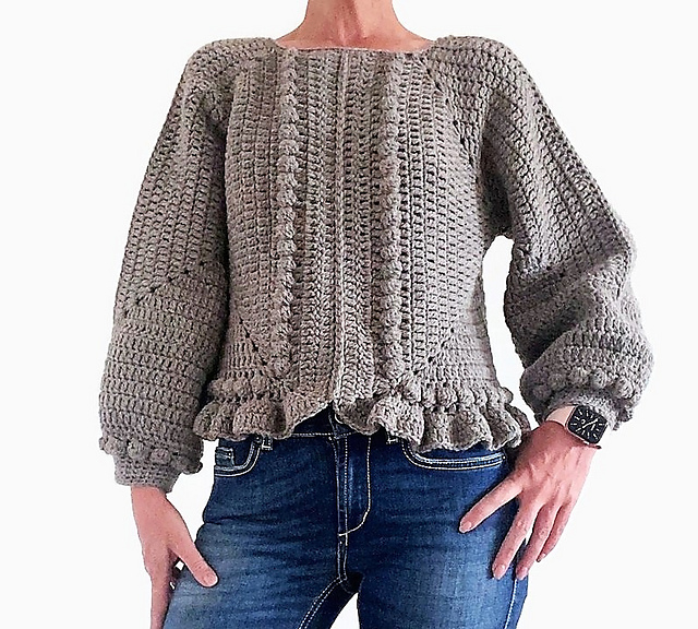 Swertress Patterns Ravelry: Granny Square Sweater Adult pattern by isWoolish