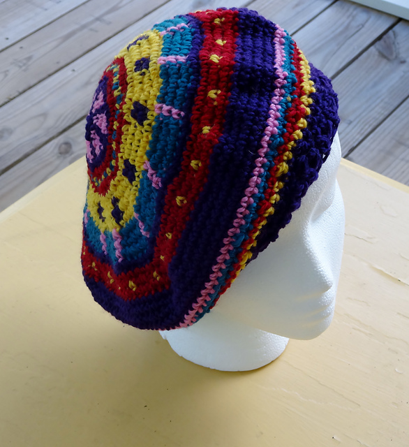 Ravelry Tapestry Crochet Beret pattern by Ilene Stacey King