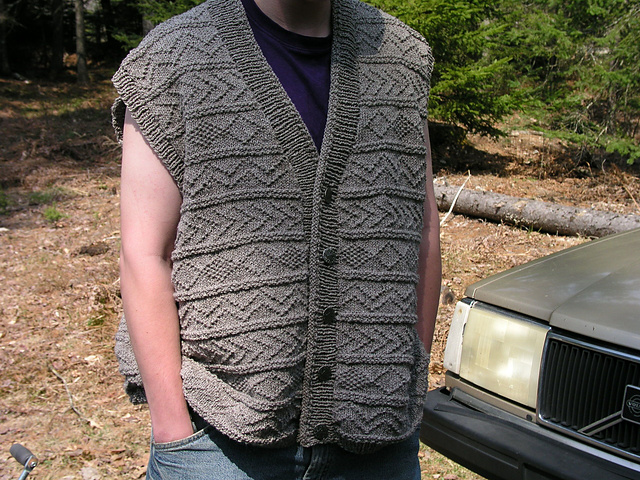 Man's Cardigan Vest
