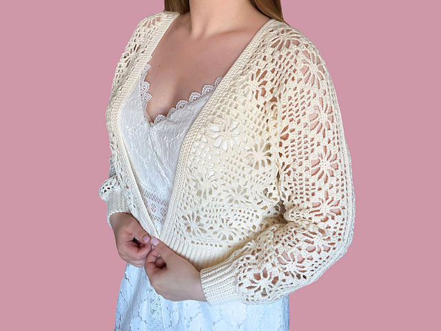 Floral Diamond Cardigan