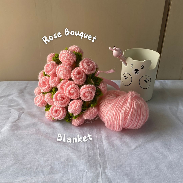 Rose Bouquet Blanket