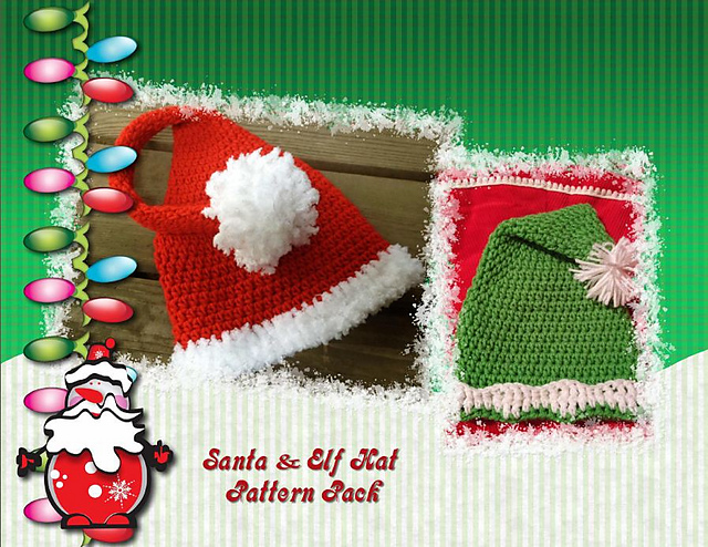 Long Tail Santa & Elf Hat