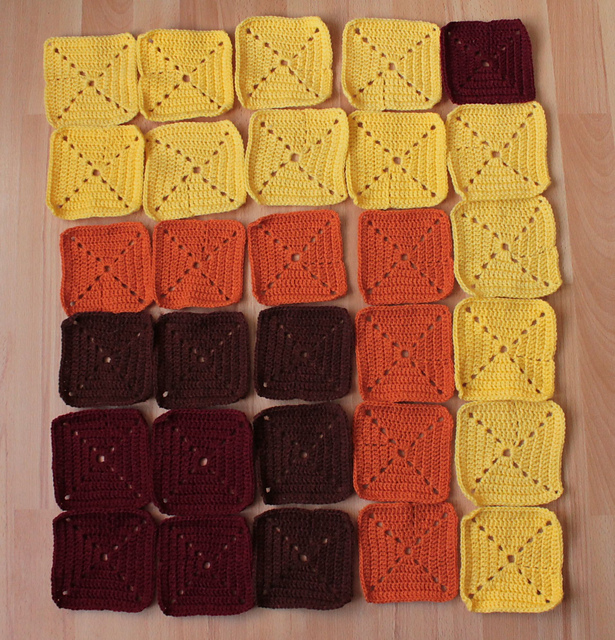 Autumn baby blanket