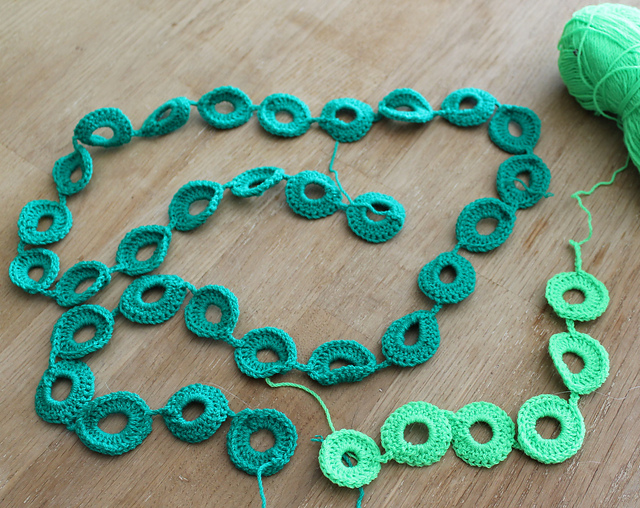 crocheted garland