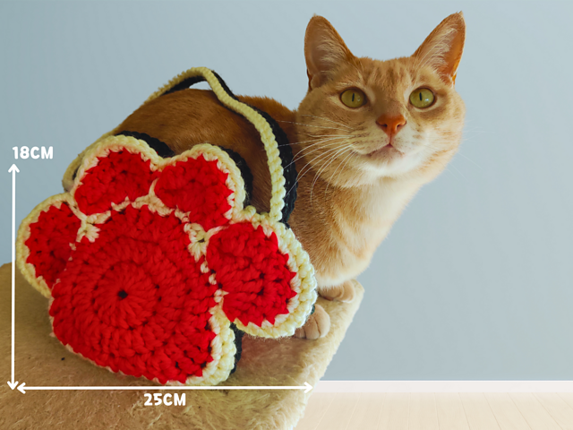 XL cat paw bag