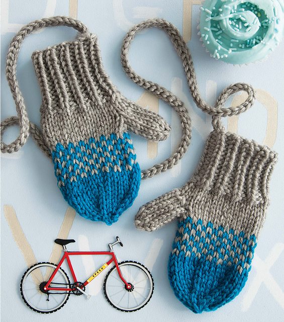 Fair Isle Detail Mittens