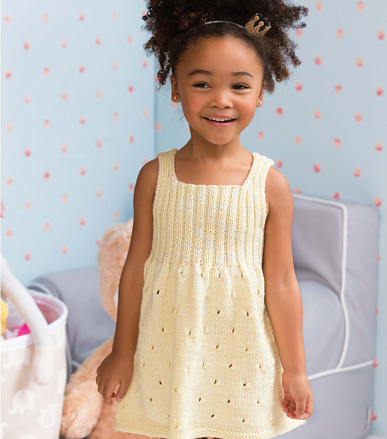 Ravelry Eyelet Dress pattern by Yoko Hatta (風工房)