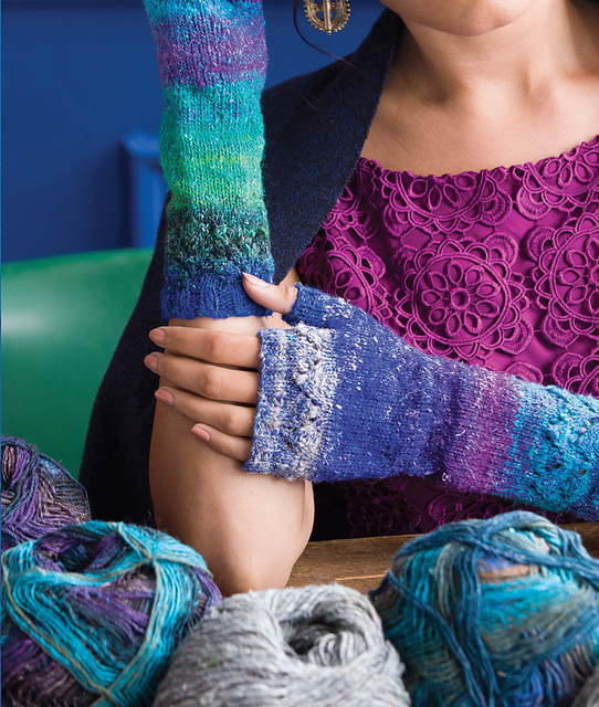 Lace-Edged Fingerless Gloves