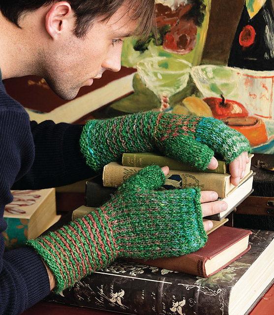 Slip-Stitch-Duo Fingerless Gloves