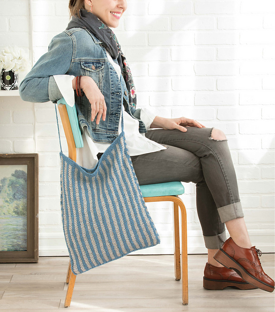 Two-Way Stripe Bag