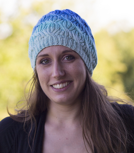 Michigan Waves Reversible Cabled Hat
