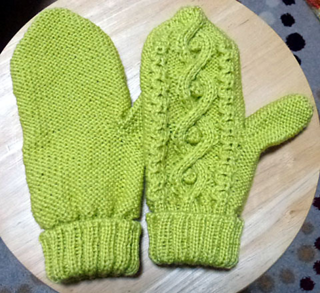 P.53(119) Cable & Aran Mitten