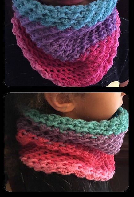 moss stitch neck warmer
