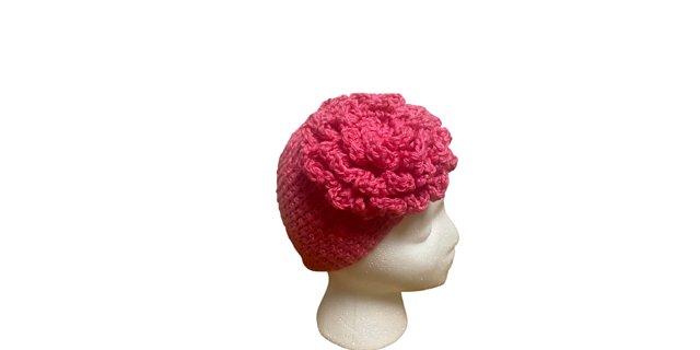 baby hat with flower