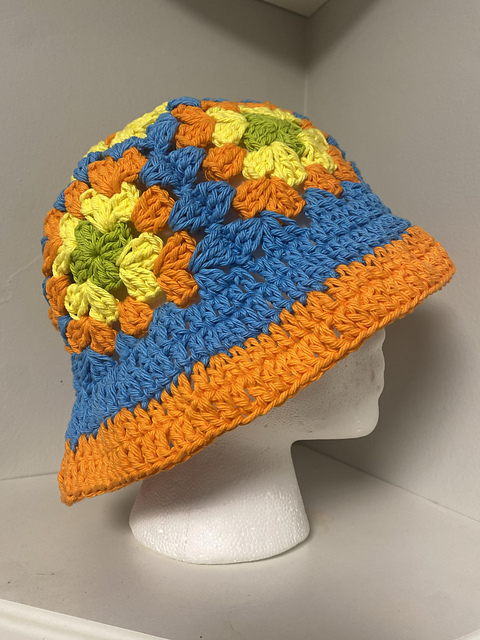 Granny Square Bucket Hat