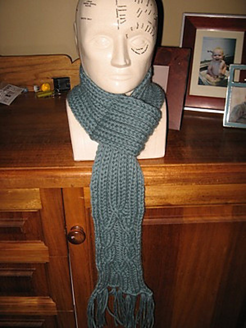 Cabled Loop Scarf