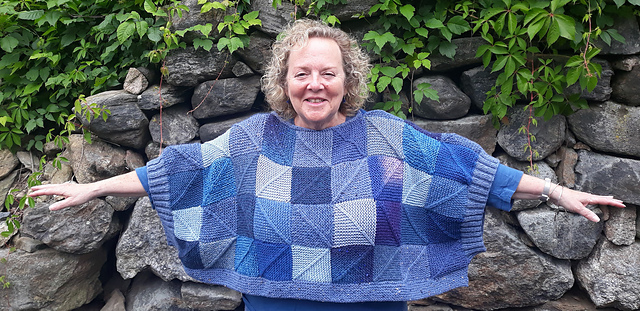 Zig Zag Mitered Poncho