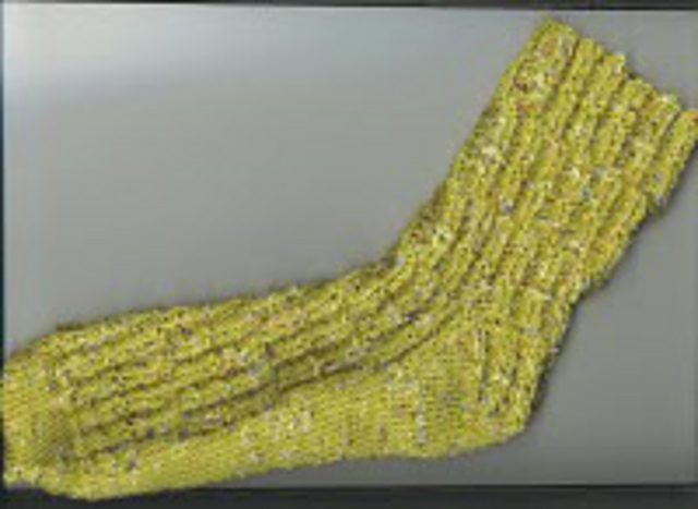 52 Stitch Ribbed Sock