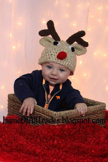 Rudolph the Reindeer Baby Hat