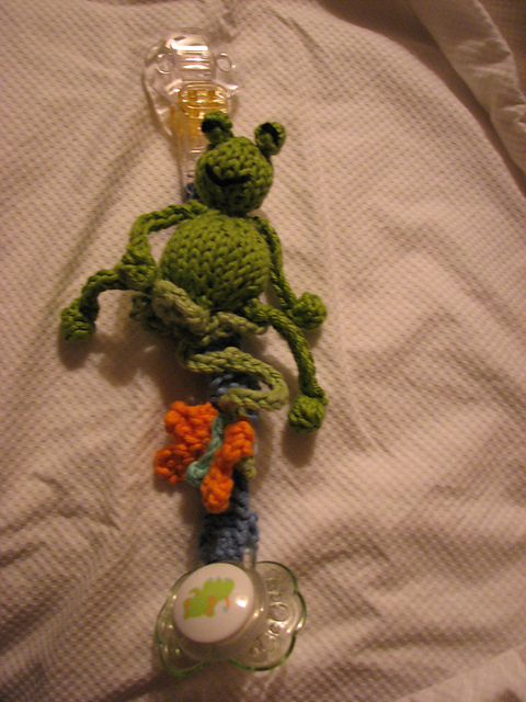 Pacifier Clips: Frog