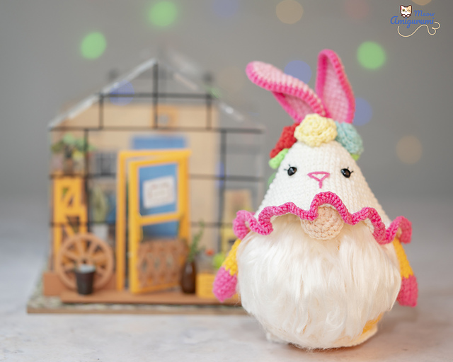 Easter bunny gnome