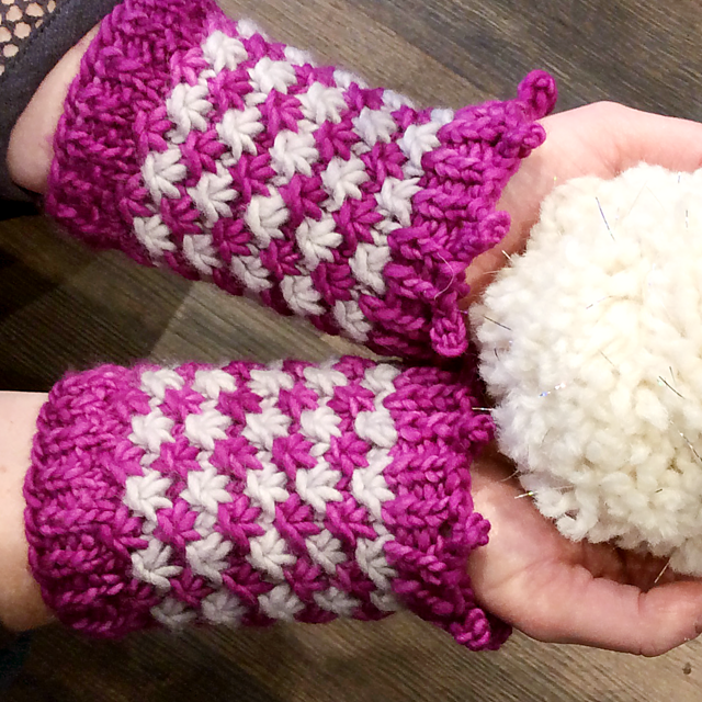 Starry Night Wrist Warmers
