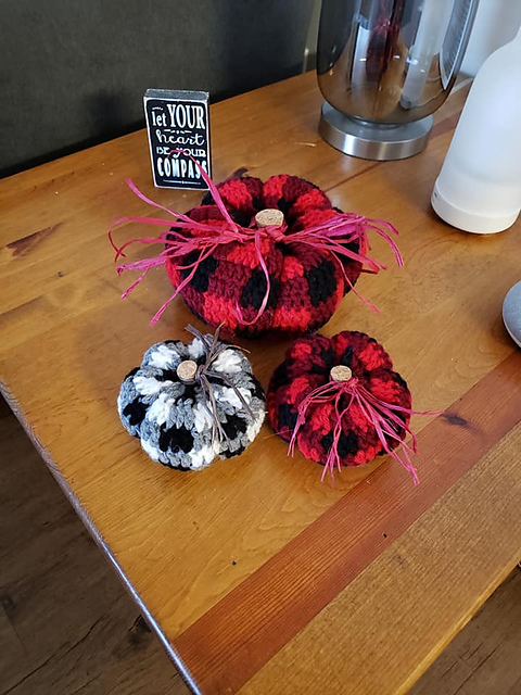 Buffalo Plaid Pumpkin