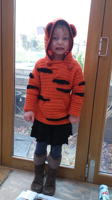 Duding pocket for Tiger Hooded Sweater