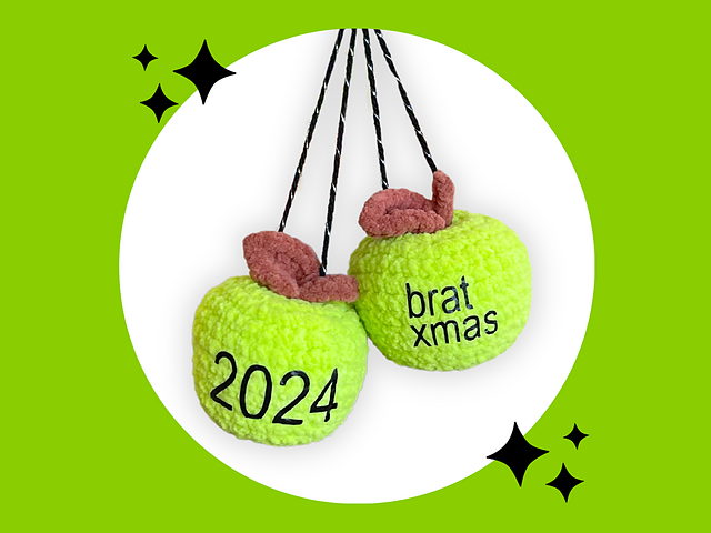 Brat Apple Holiday Ornament