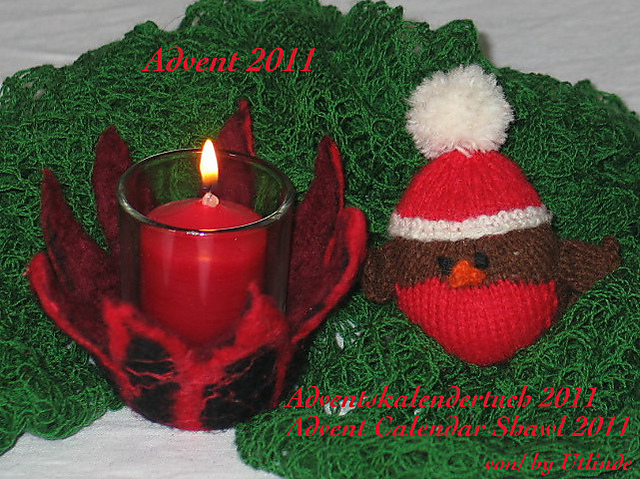 Adventskalendertuch 2011/ Advent Calendar Shawl 2011
