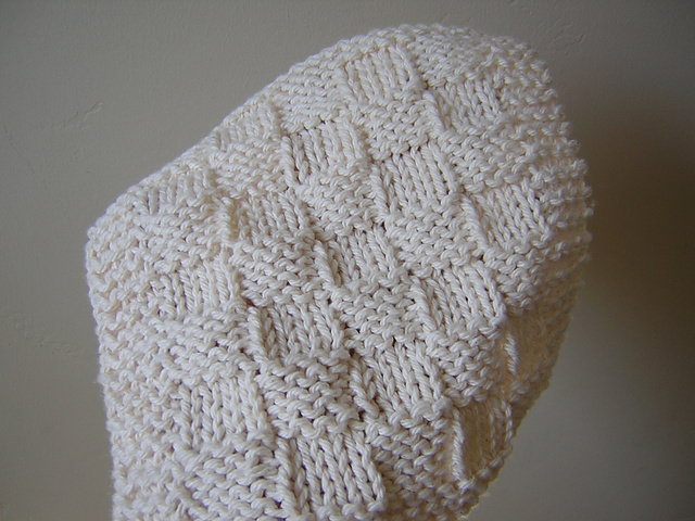 Basketweave Baby Washcloth