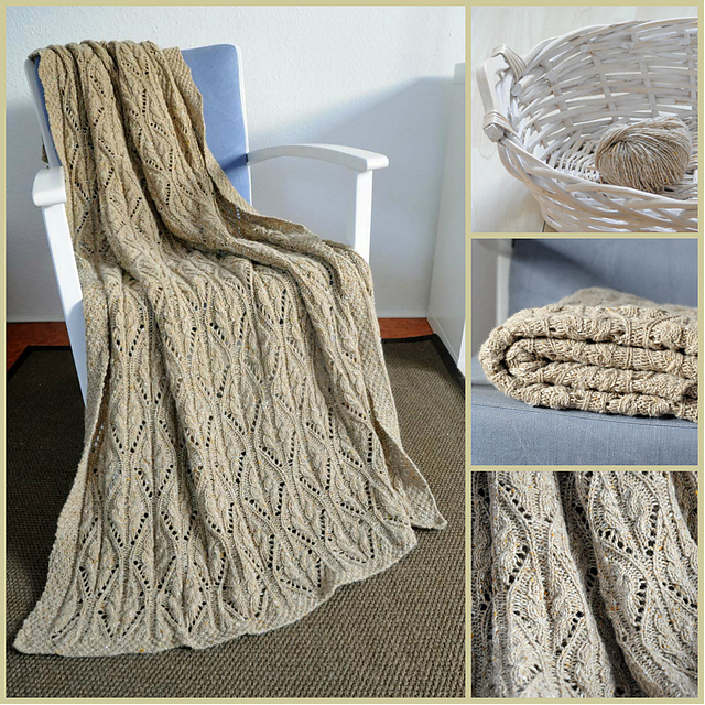 Aran and Lace Afghan
