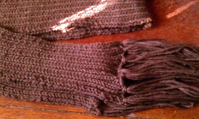 Basic Knit Rib Scarf