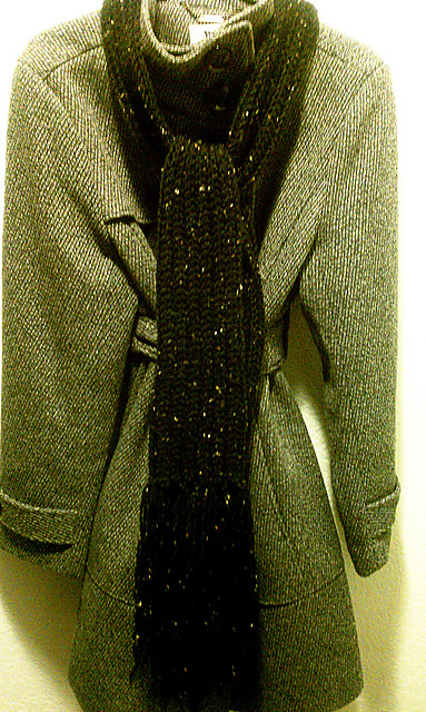 EASY Crochet Ribbed Scarf