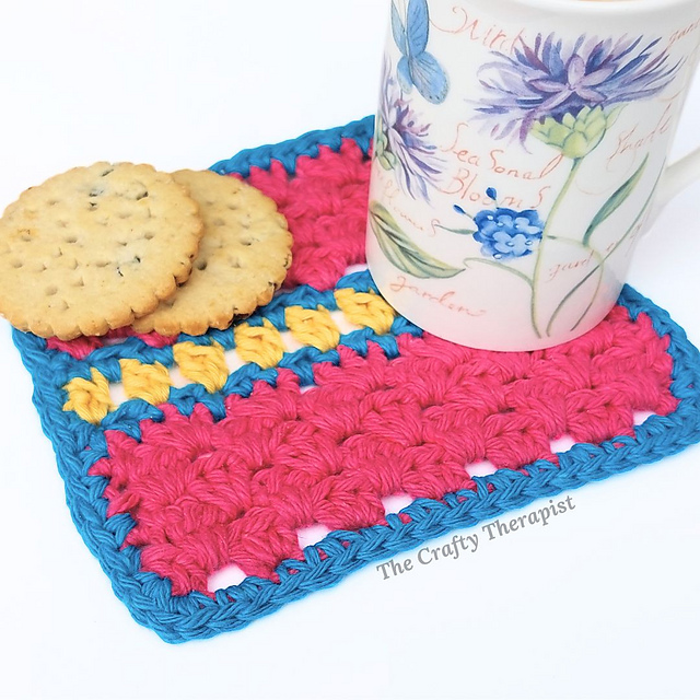 Granny Fiesta Mug Rug